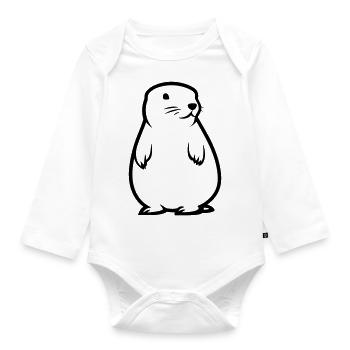 Marmot - Organic Longsleeve Baby Bodysuit - white - Front