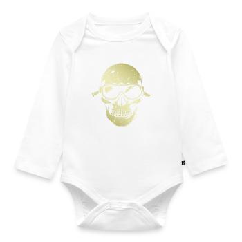Ski Lunettes de ski Skull Gold - Body Bébé bio manches longues - blanc - Devant