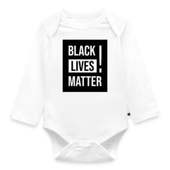 Black Lives Matter ! - Body Bébé bio manches longues - blanc - Devant