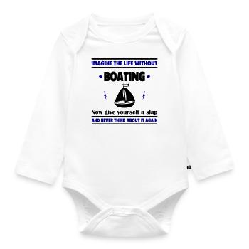 Imaginez la vie sans bateau : impossible ! - Body Bébé bio manches longues - blanc - Devant