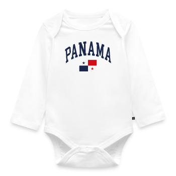 Panama - Baby Bio-Langarm-Body - Weiß - Vorne
