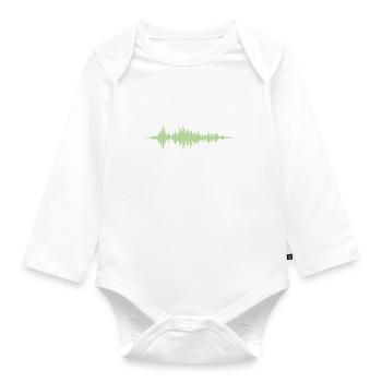 Leg dich nicht mit dem Tontechniker an, ich werde dich stumm schalten - Baby Bio-Langarm-Body - Weiß - Vorne