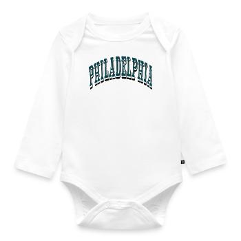 Philadelphia - Organic Longsleeve Baby Bodysuit - white - Front
