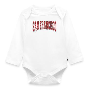 San Francisco - Baby Bio-Langarm-Body - Weiß - Vorne