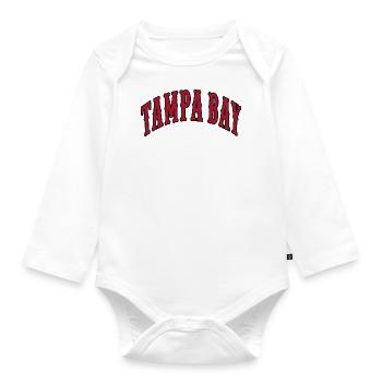 Tampa Bay - Organic Longsleeve Baby Bodysuit - white - Front