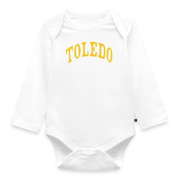 Toledo - Baby Bio-Langarm-Body - Weiß - Vorne