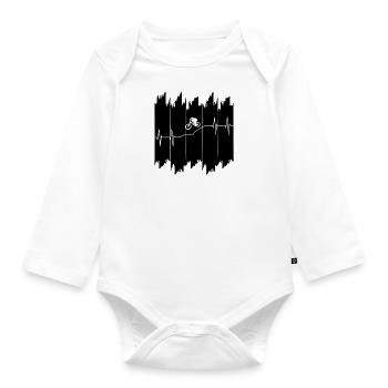 Downhill - Baby Bio-Langarm-Body - Weiß - Vorne