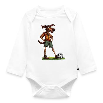 Berger Australien Football - Body Bébé bio manches longues - blanc - Devant