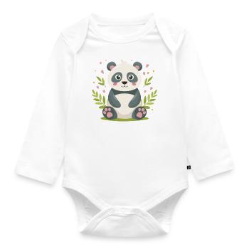 BamBam – Le petit expert en bambou ! - Body Bébé bio manches longues - blanc - Devant