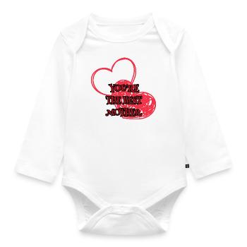You are the best mom. - Body Bébé bio manches longues - blanc - Devant