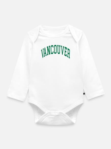 Vancouver - Baby Bio-Langarm-Body - Weiß