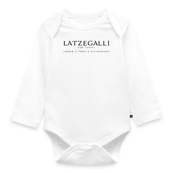 Latzegalli - Baby Bio-Langarm-Body - Weiß - Vorne