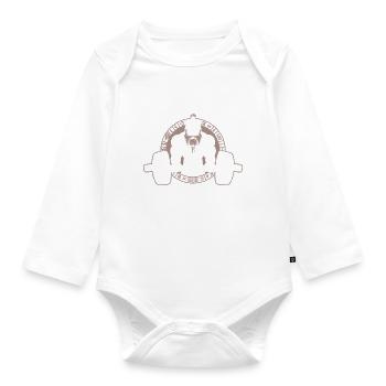 Entraînement pour Ragnarok Humour Viking Gym - Body Bébé bio manches longues - blanc - Devant