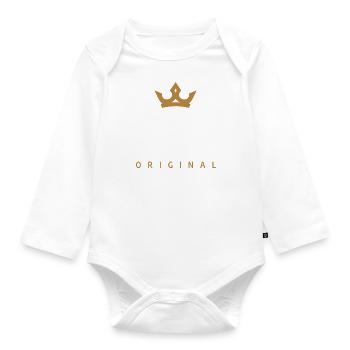 Ruf Original Family Logo - Organic Longsleeve Baby Bodysuit - white - Front