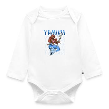 Yoruba God - Yemoja - Organic Longsleeve Baby Bodysuit - white - Front