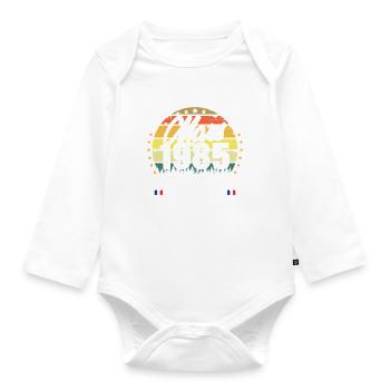 Mars 1985 Vintage Cadeau Anniversaire 40 Ans - Body Bébé bio manches longues - blanc - Devant