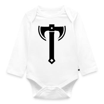 Axt - Baby Bio-Langarm-Body - Weiß - Vorne