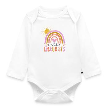 Petite Sœur - Body Bébé bio manches longues - blanc - Devant