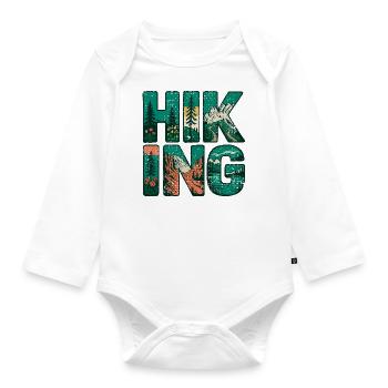 Wanderwege Love Outdoor Natur Berg - Baby Bio-Langarm-Body - Weiß - Vorne