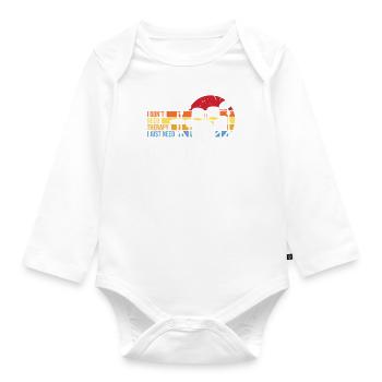 Lustige Geschenkidee für Trommler Musiker - Baby Bio-Langarm-Body - Weiß - Vorne