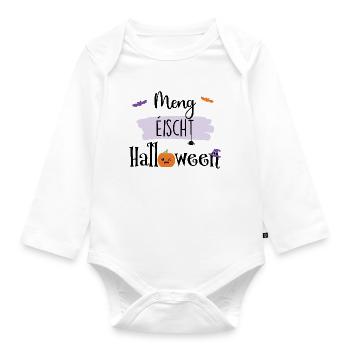 Premier Halloween luxembourgeois - Bébé - Body Bébé bio manches longues - blanc - Devant