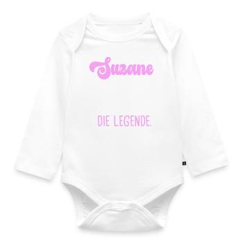 Suzanne die legende - Baby Bio-Langarm-Body - Weiß - Vorne