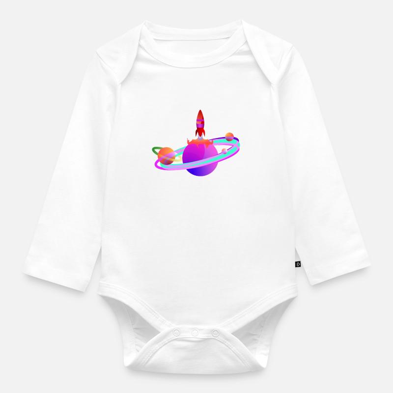 Schläger - Baby Bio-Langarm-Body - Weiß