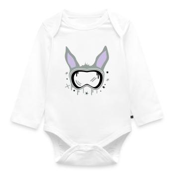 Ski Bunny - Organic Longsleeve Baby Bodysuit - white - Front