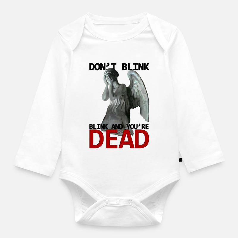 Don't blink - Baby Bio-Langarm-Body - Weiß