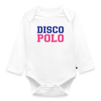 DISCO POLO Polska Poland Polen - Baby Bio-Langarm-Body - Weiß - Vorne