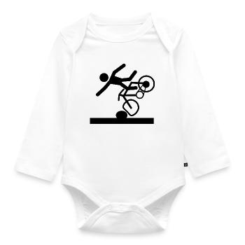 PictoVélo - Baby Bio-Langarm-Body - Weiß - Vorne