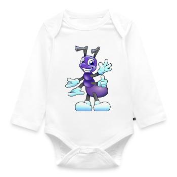 Amei 24 - Organic Longsleeve Baby Bodysuit - white - Front