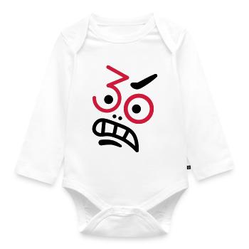 Ups, 30 years! - Organic Longsleeve Baby Bodysuit - white - Front