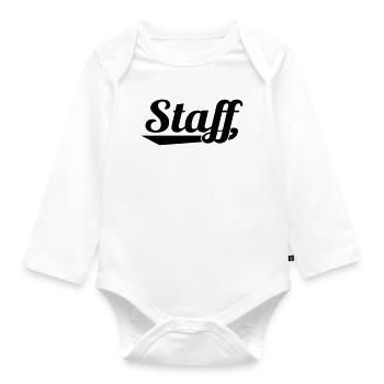 2541614 127337063 STAFF - Organic Longsleeve Baby Bodysuit - white - Front