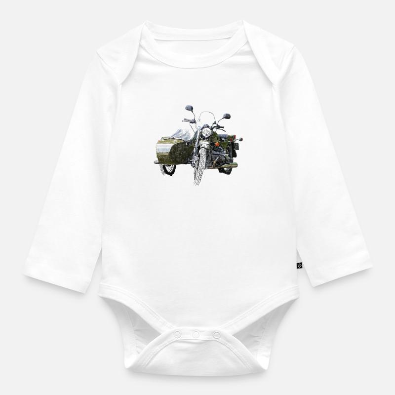 Ural - Body Bébé bio manches longues - blanc
