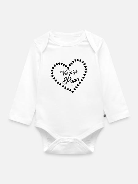 Vorzeigepapa Vater Vatertag Liebe Geschenk - Baby Bio-Langarm-Body - Weiß