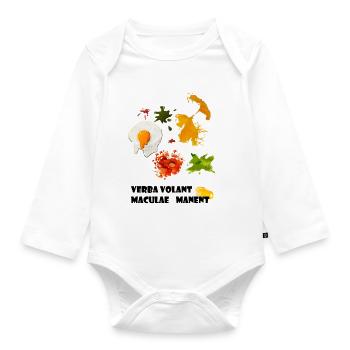 Spots - Organic Longsleeve Baby Bodysuit - white - Front