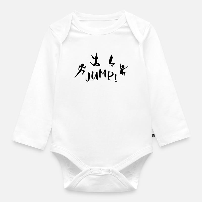 Weitsprung - Baby Bio-Langarm-Body - Weiß