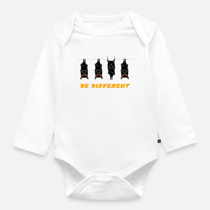ÊTRE DIFFÉRENT - Body Bébé bio manches longues - blanc
