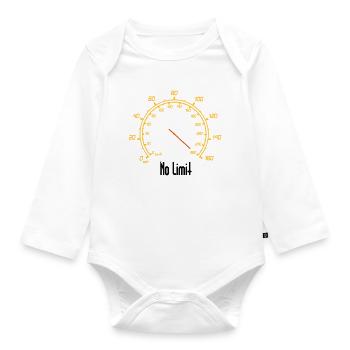 Tacho | No Limit - Baby Bio-Langarm-Body - Weiß - Vorne