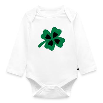 Shamrock - Body Bébé bio manches longues - blanc - Devant