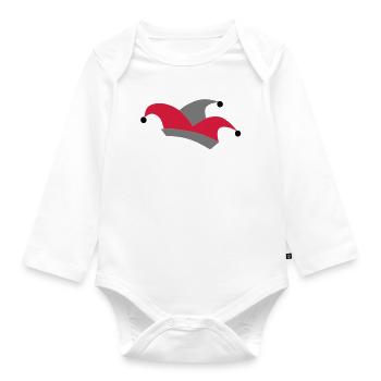 karneval - Baby Bio-Langarm-Body - Weiß - Vorne