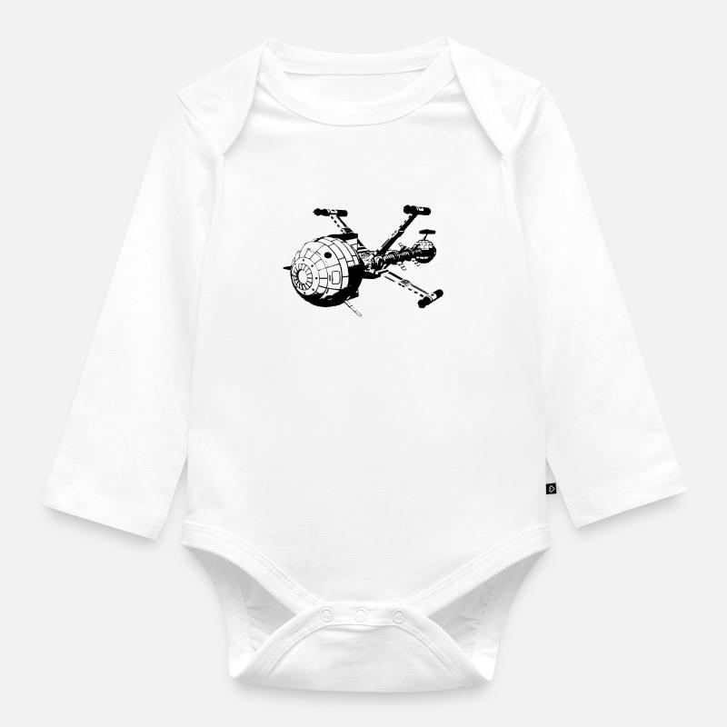 Captain Future - Comet - Baby Bio-Langarm-Body - Weiß