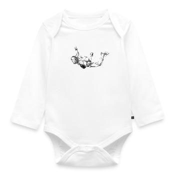 Skydiver - Baby Bio-Langarm-Body - Weiß - Vorne
