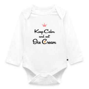 eis - Baby Bio-Langarm-Body - Weiß - Vorne