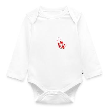 The Walking Deaf 2 - Baby Bio-Langarm-Body - Weiß - Vorne
