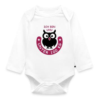 UHU unter hundert Kilo - Baby Bio-Langarm-Body - Weiß - Vorne