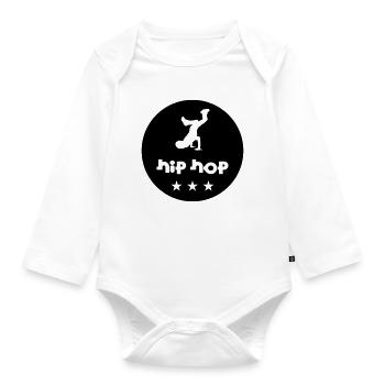 Hip Hop - Body Bébé bio manches longues - blanc - Devant