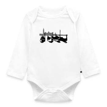Venice - Organic Longsleeve Baby Bodysuit - white - Front