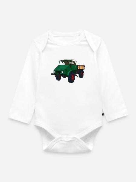 Mog 401 - Baby Bio-Langarm-Body - Weiß